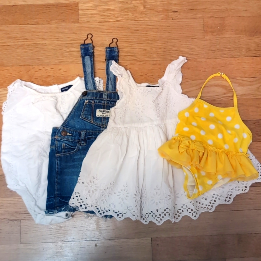 6-12mo small summer clothing bundle